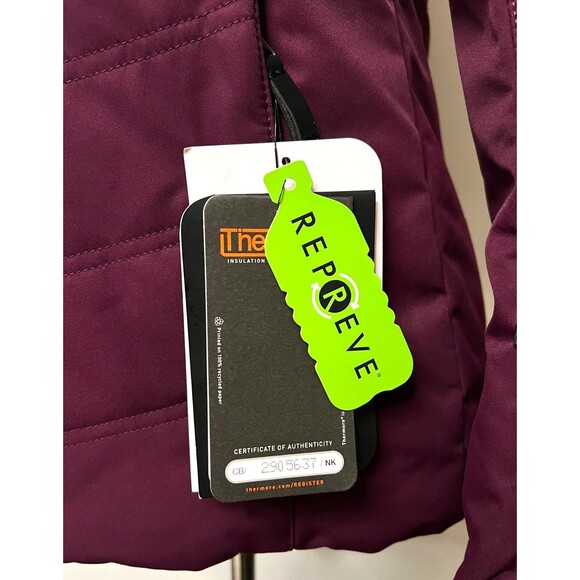 NWT $259 Obermeyer Tuscany II Women's 4 Ski Jacket Coat Faux Fur Purple Winter - Picture 12 of 16